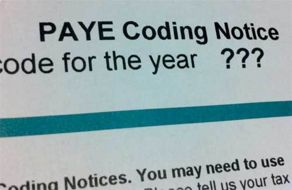 how do i get my paye notice of coding